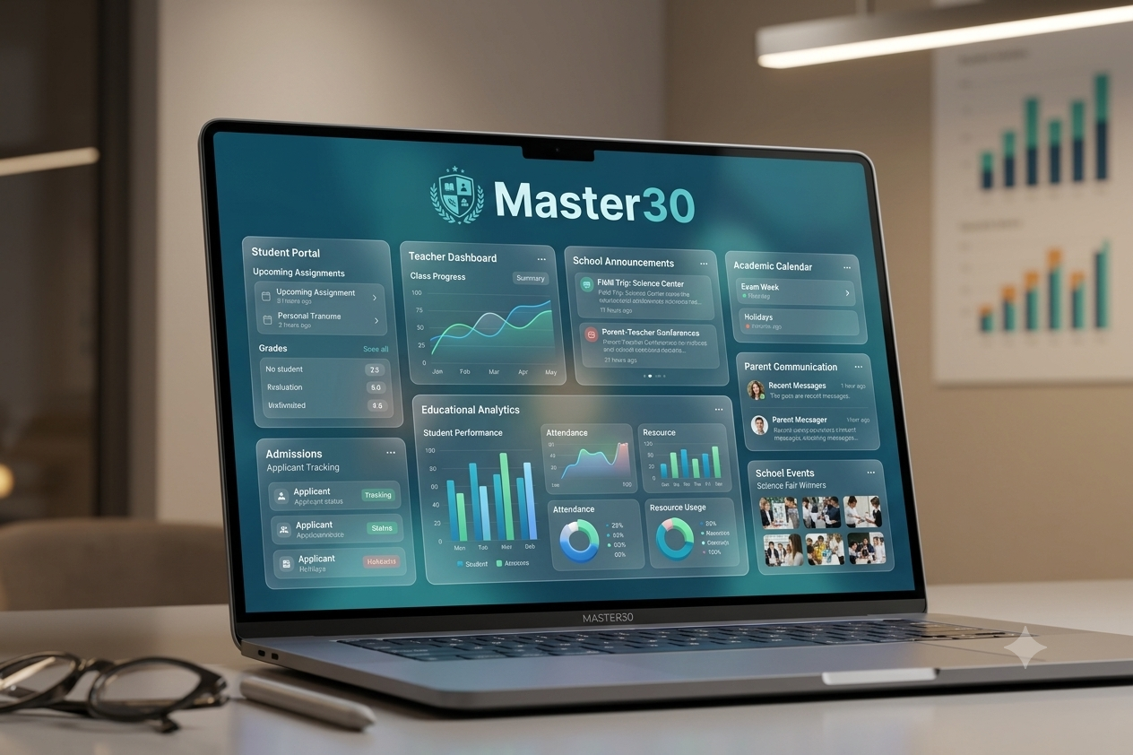 Master30 — 30-Day Business Mastery roadmap dashboard screenshot