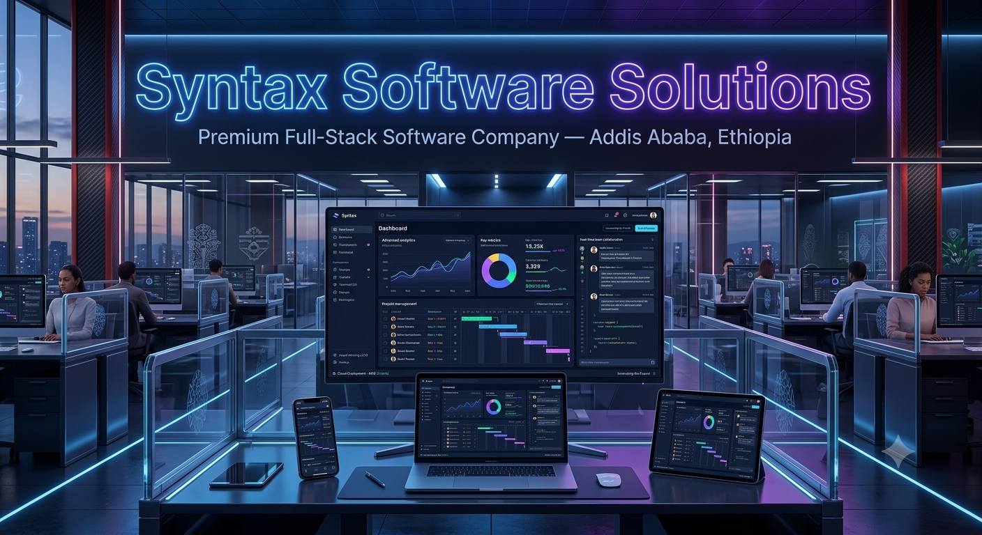 Syntax Software Solutions company website screenshot