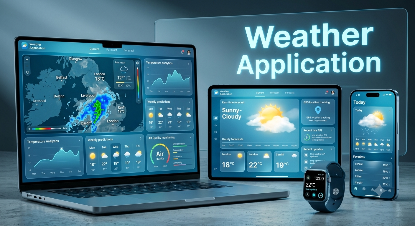 Weather forecasting application screenshot