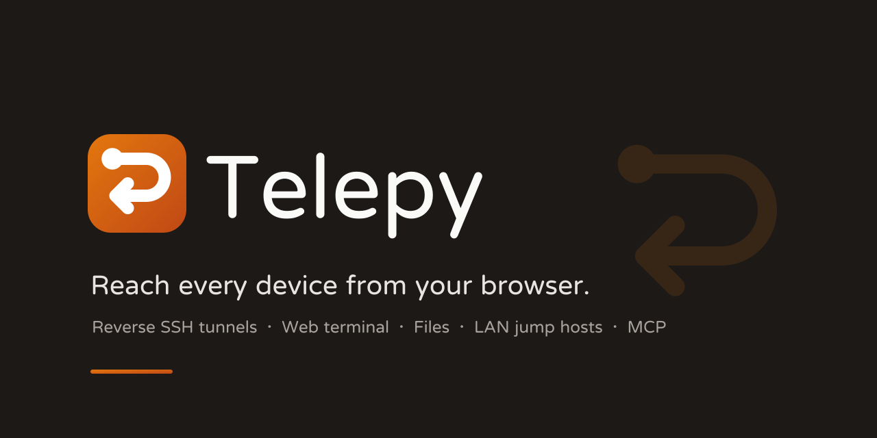Telepy: reach every device from your browser