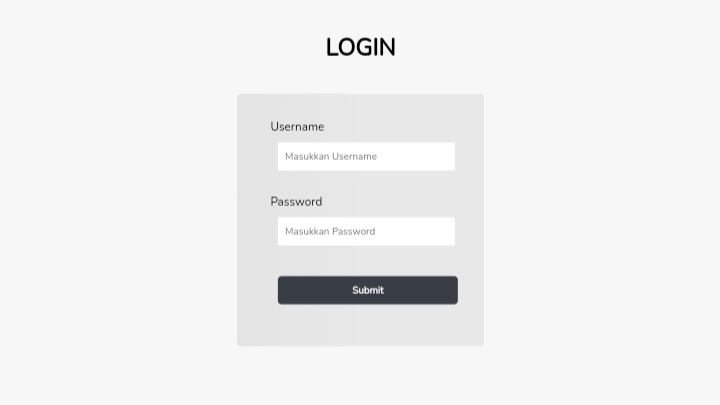 Login admin Page