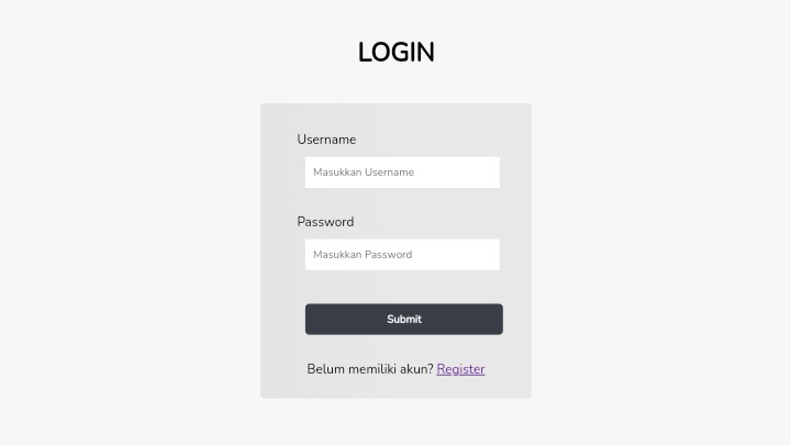 Login Customer Page