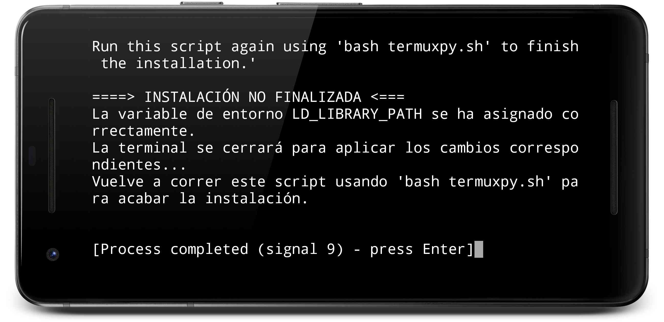 Mensaje de LD_LIBRARY_PATH