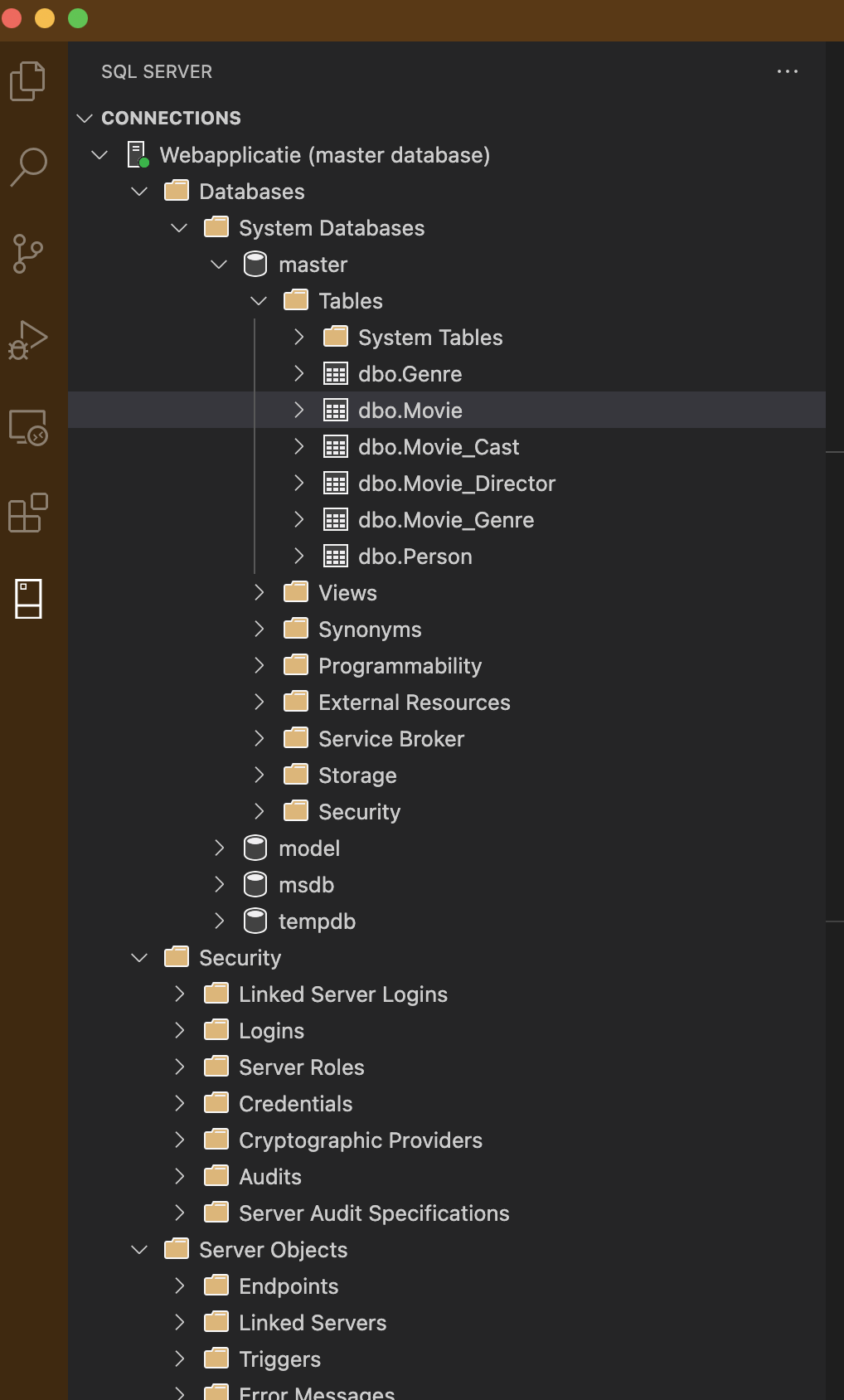 SQL Server-extensie