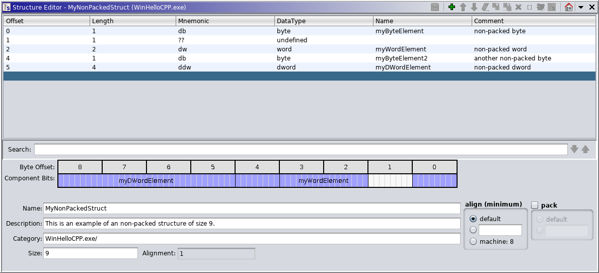 Data Structure Editor
