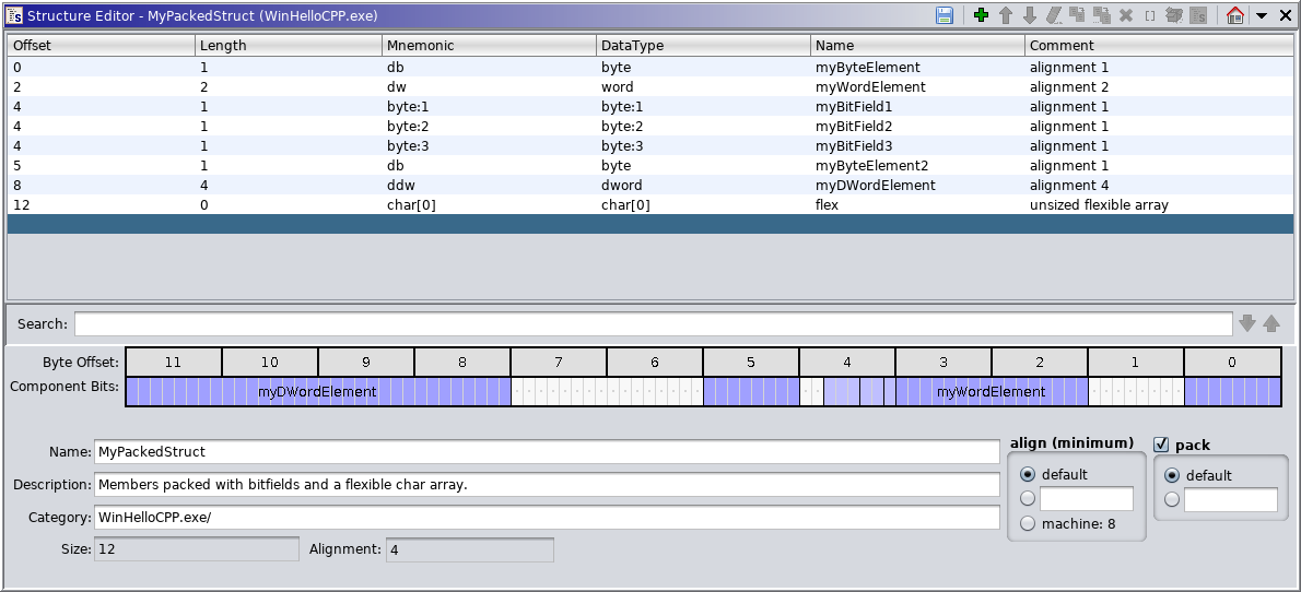 Data Structure Editor