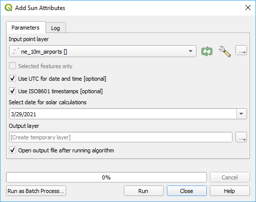 Add Sun Attributes