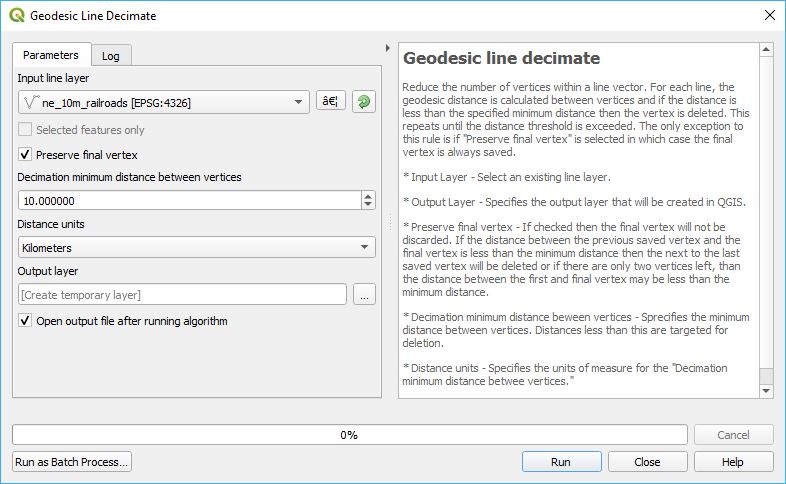 Geodesic line decimate