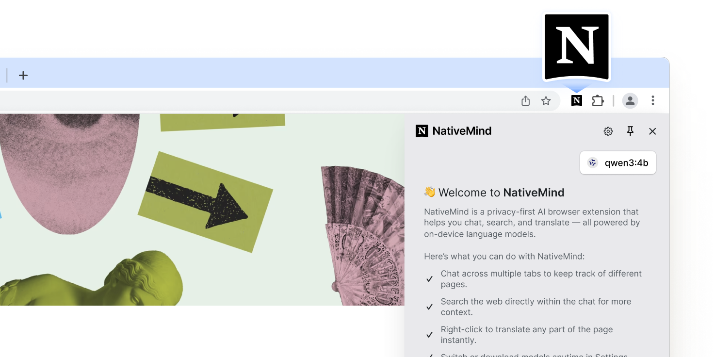 NativeMind Extension Interface