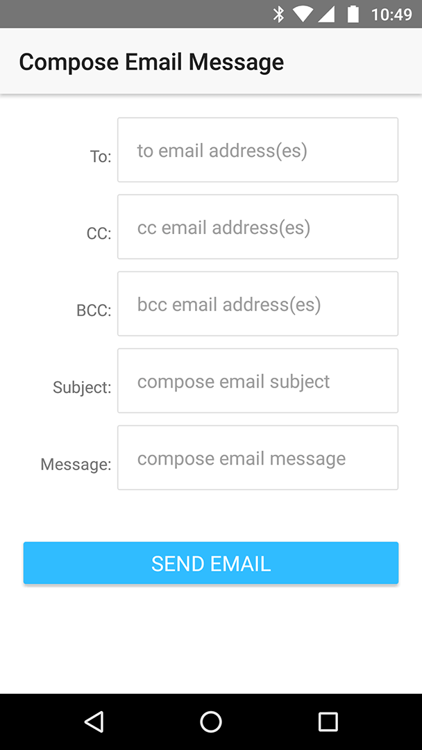 Composing an Email Message