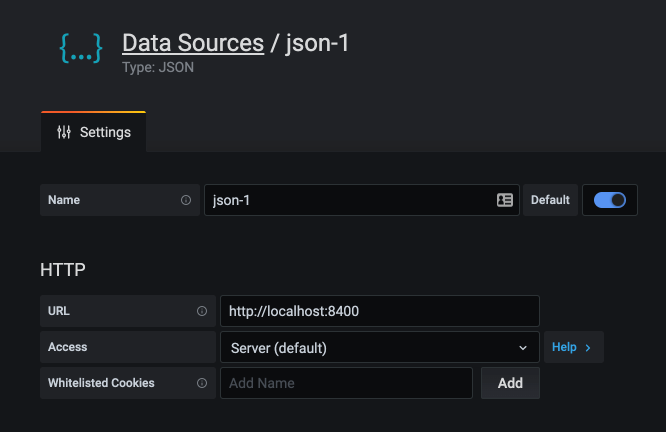 Grafana Json Datasource