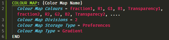 Example Color Map