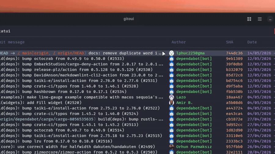 Search flow, f to open, live highlight, toggle case + fuzzy, n/N to jump between matches