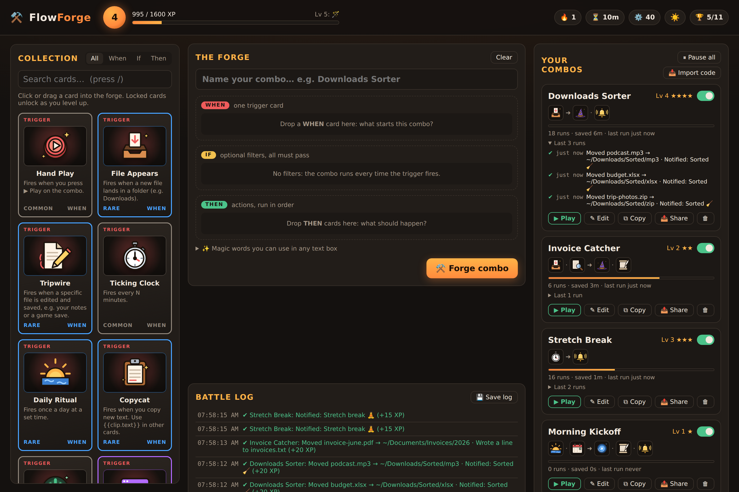FlowForge screenshot