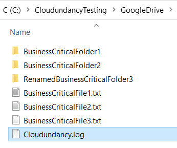 CloudundancyTesting GoogleDrive folder