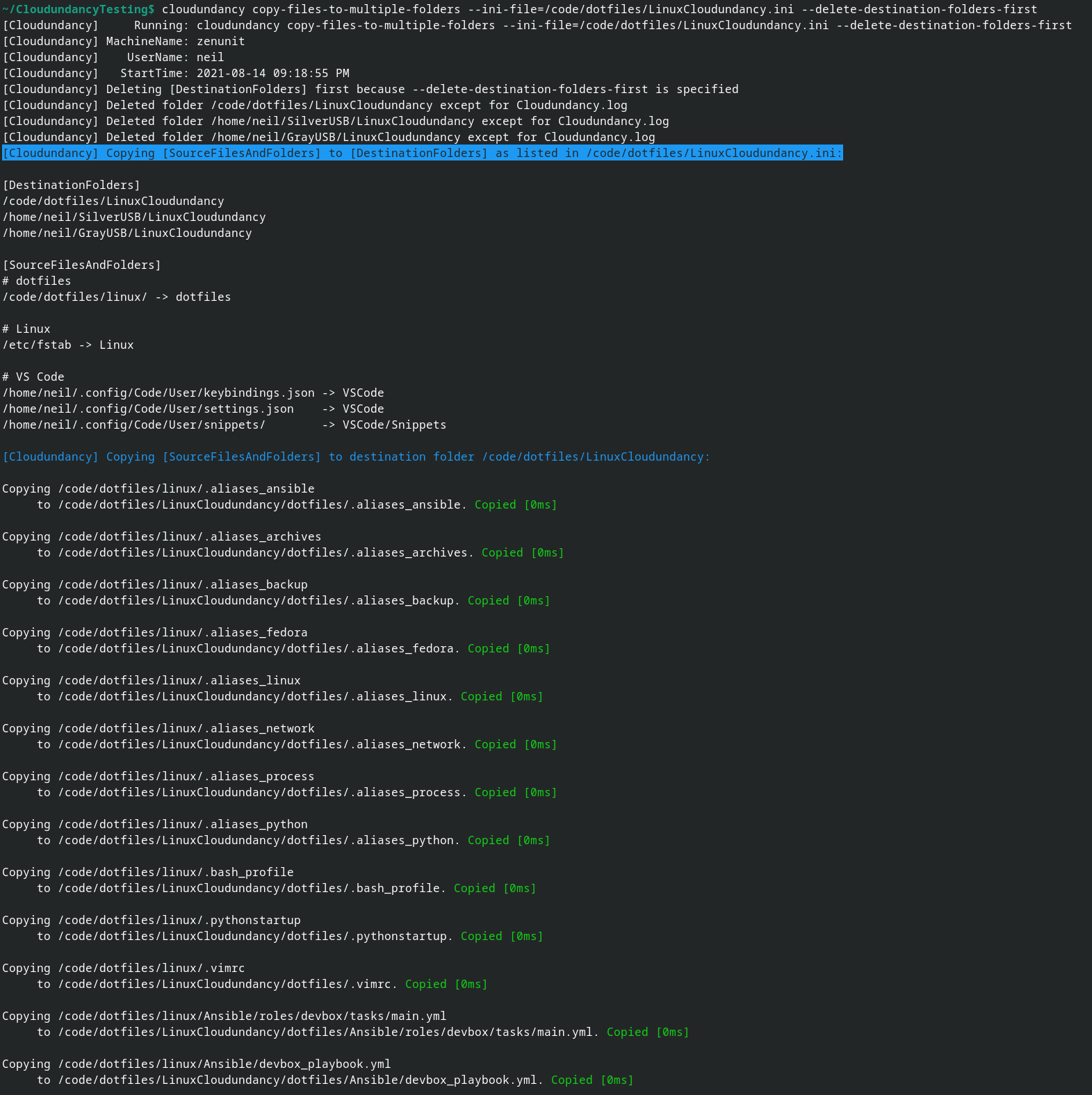 Linux copy-files-to-multiple-folders part 1