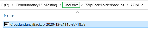 One Drive .7z file