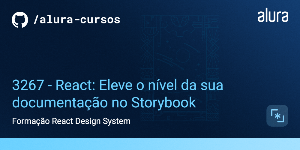 3267 - React: Eleve o nível da sua documentação no Storybook