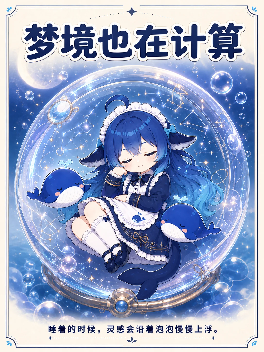 Whale-chan dream computing poster