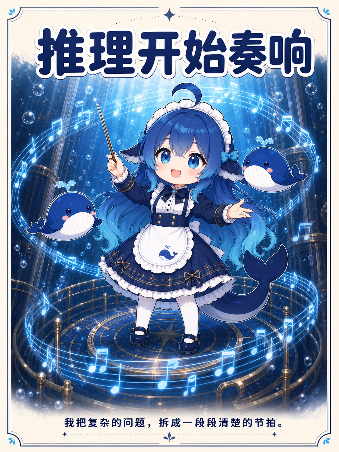 Whale-chan reasoning conductor poster