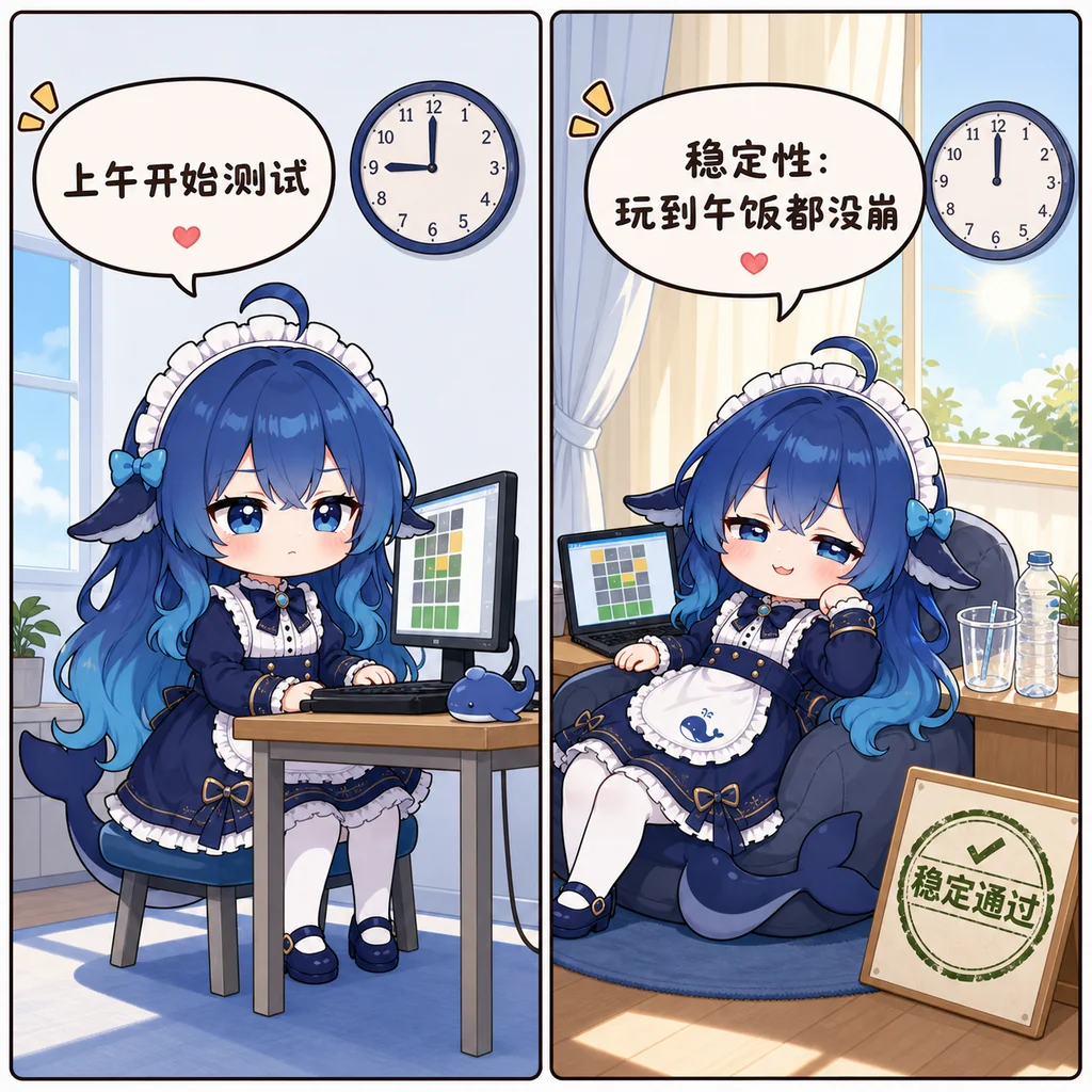 Whale-chan lunch stability test comic