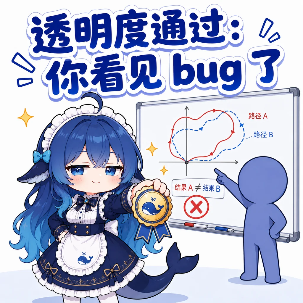 Whale-chan bug transparency badge comic