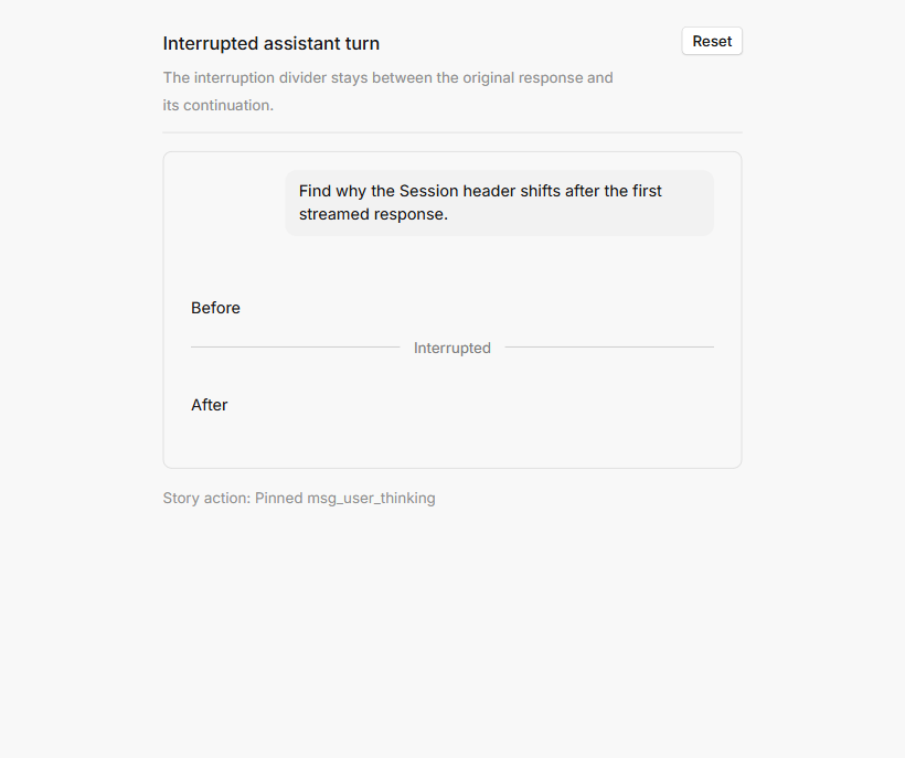 Chat with pinned messages