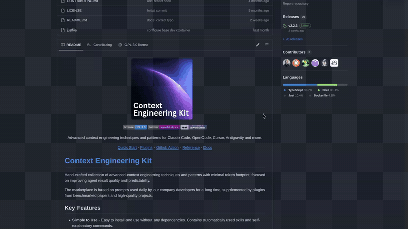 Star Context Engineering Kit on GitHub