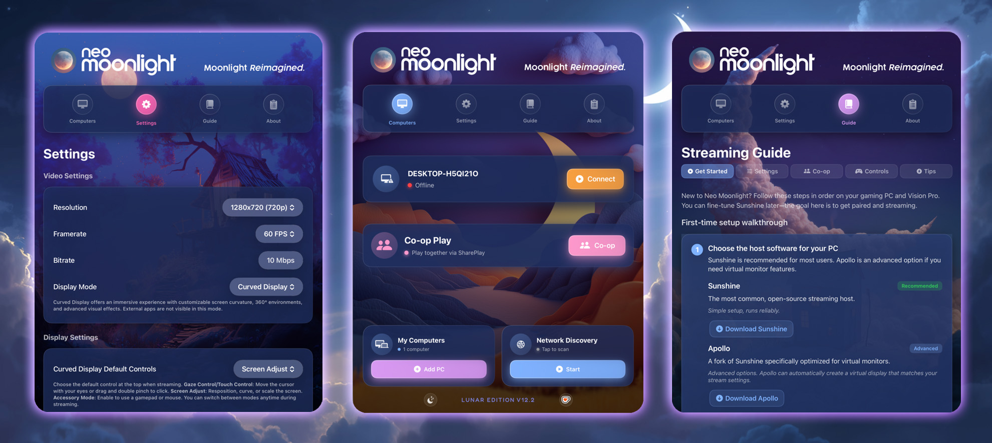 GitHub - NeoVectorX/NeoMoonlight: GameStream client for Apple Vision ...