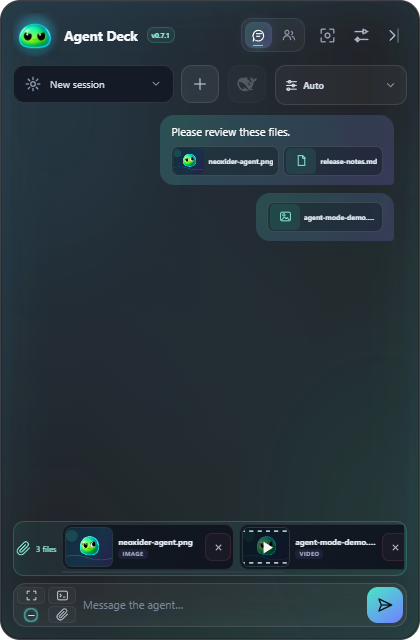 Visible image and video attachment previews