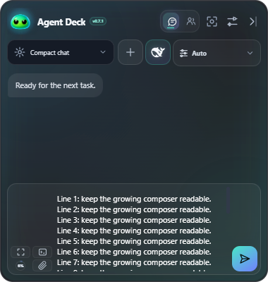 Expanded multiline composer with its own scroll