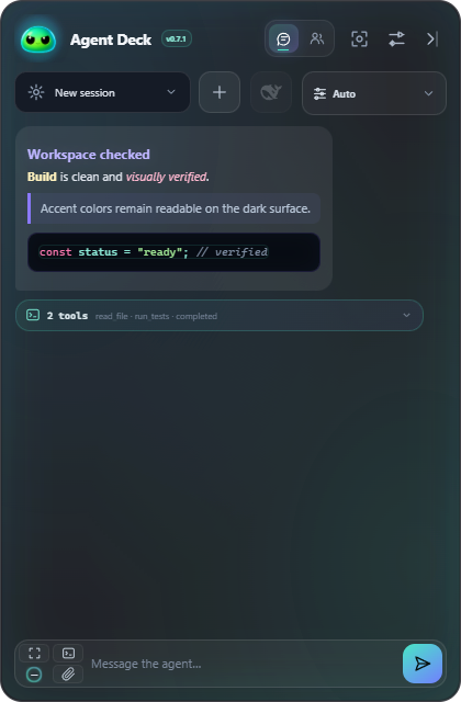 Safe Markdown and collapsed tool calls
