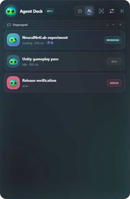Compact agent overview
