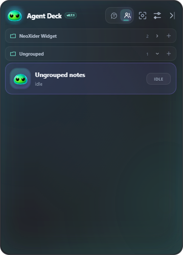 Agents grouped by exact Harness workspace and Ungrouped