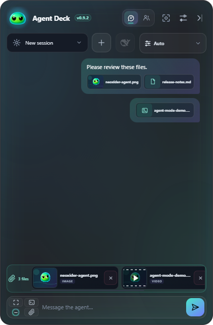 Visible image and video attachment previews
