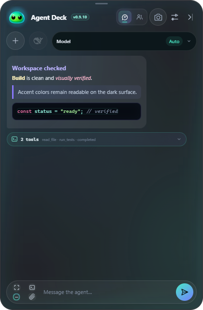 Full NeoXider Agent Deck chat