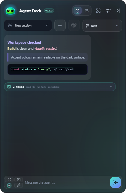 Safe Markdown and collapsed tool calls
