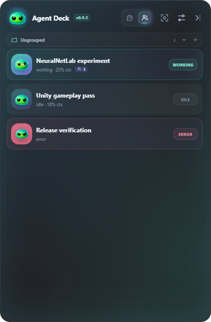 Compact agent overview