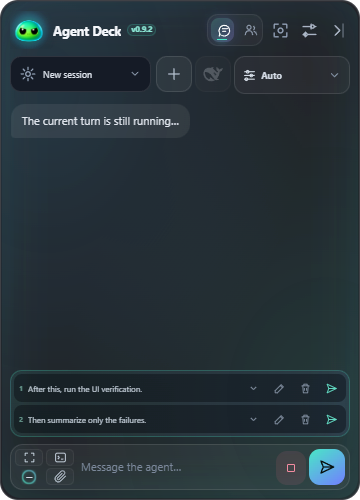 Compact authoritative Harness queue actions