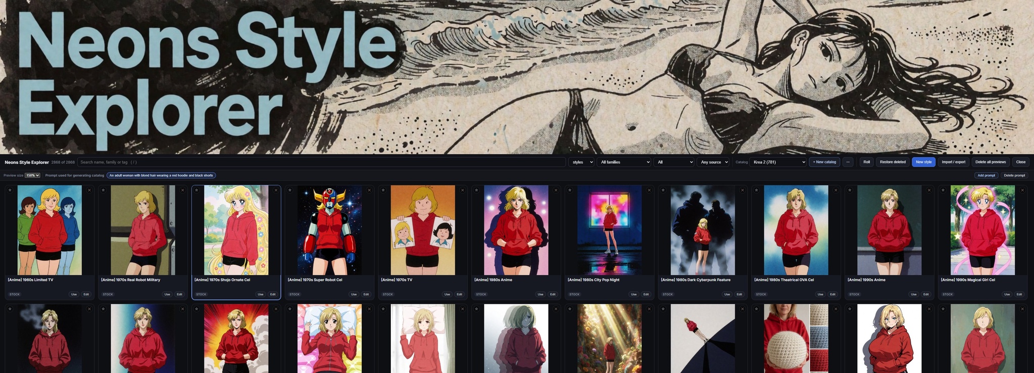 The catalog browser