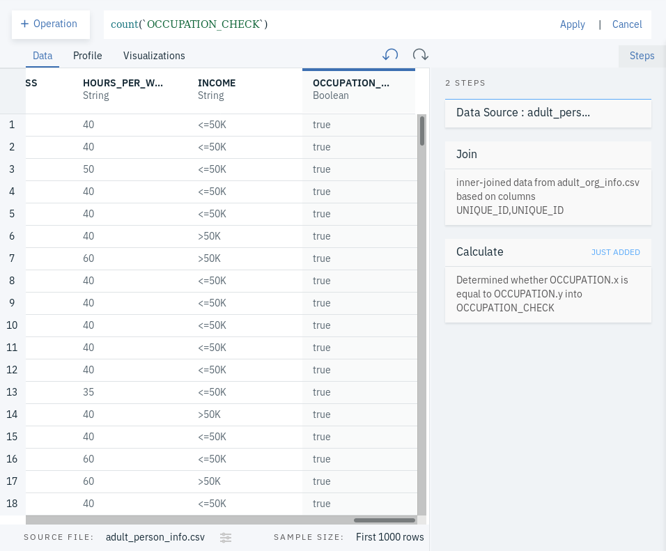 Joining two data sets 3