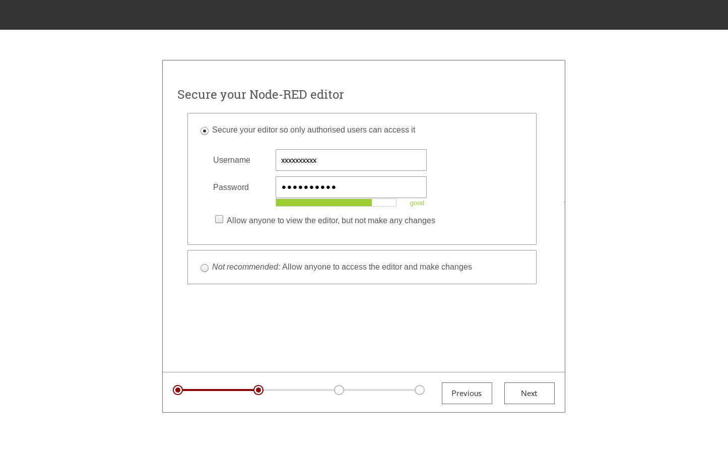 Screen capture to secure Node-RED