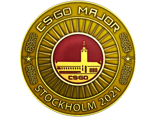 Золотая монета PGL Major Stockholm 2021