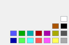 Pre-defined CGA colours.