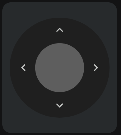 google tv app styled dpad