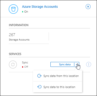 NetApp Consoleの通知センターを示すスクリーンショット。