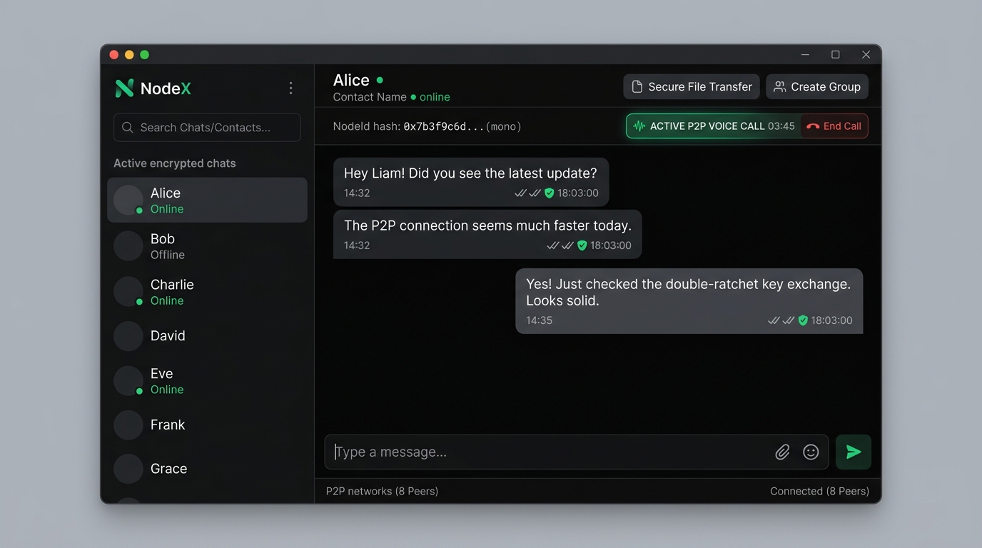 NodeX Desktop App Showcase