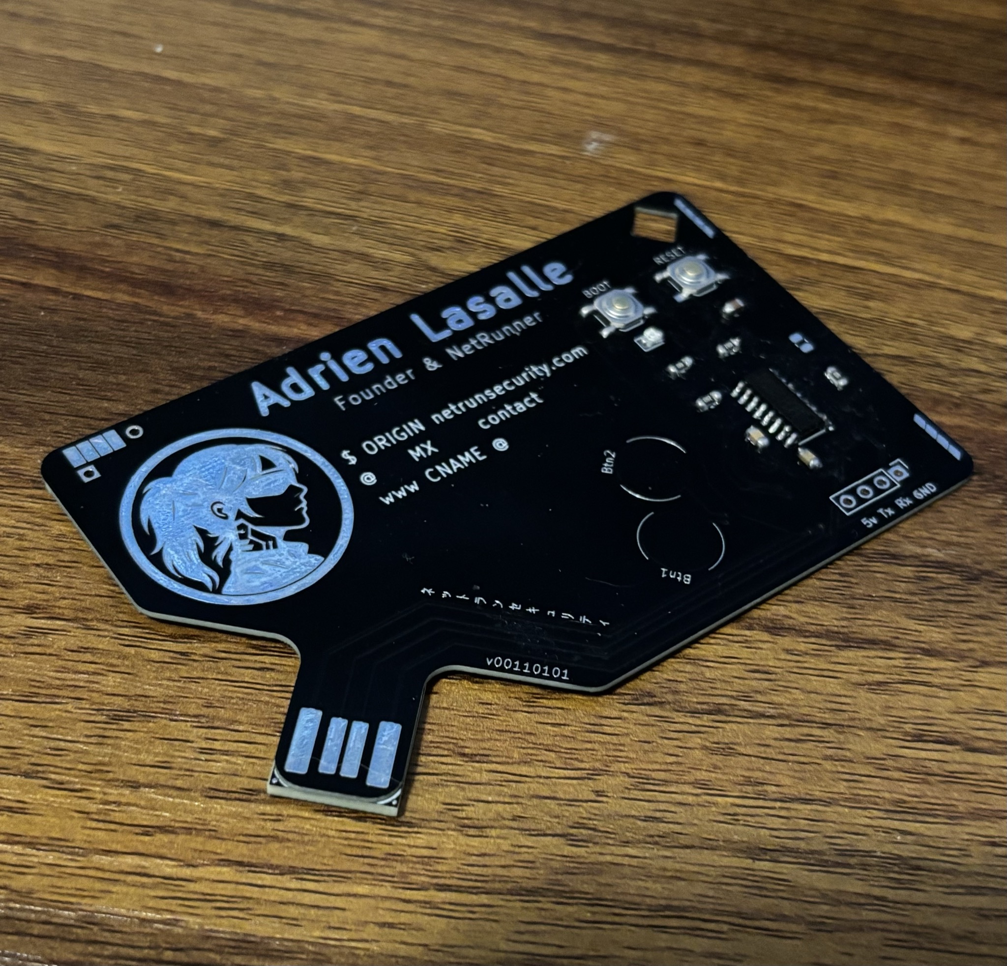 Business card proto, from the project README