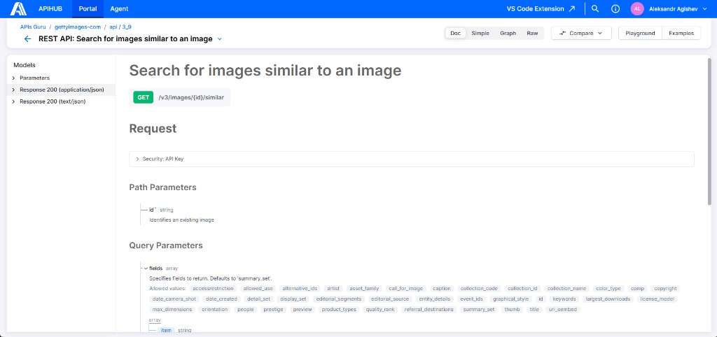 Interactive OpenAPI doc: method, path, security, parameters, and response models