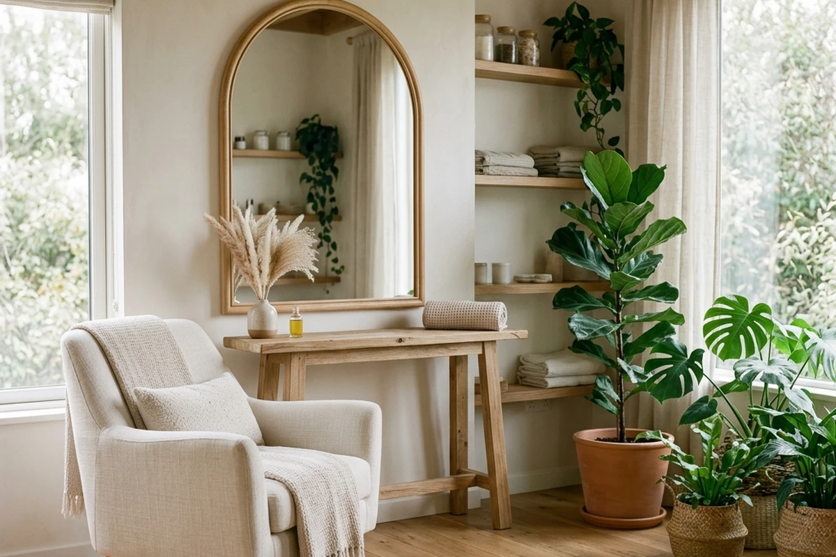 A calm, daylit studio interior